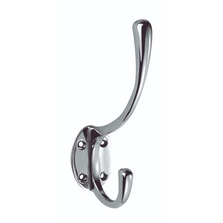 This is an image of a Carlisle Brass - Hat and Coat Hook - Polished Chrome that is availble to order from Trade Door Handles in Kendal.