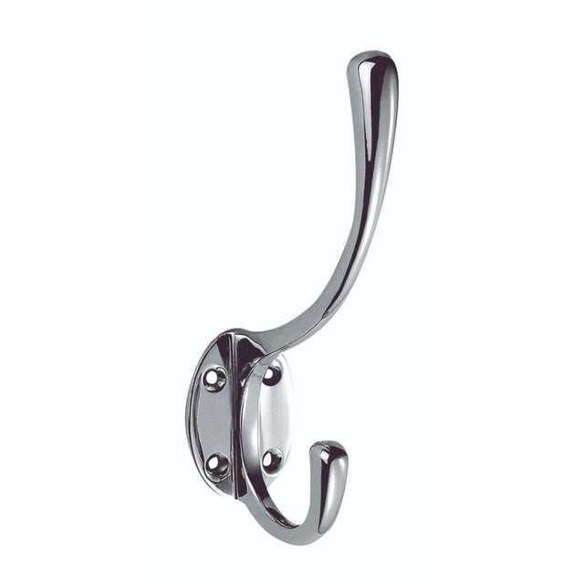 This is an image of a Carlisle Brass - Hat and Coat Hook - Polished Chrome that is availble to order from Trade Door Handles in Kendal.