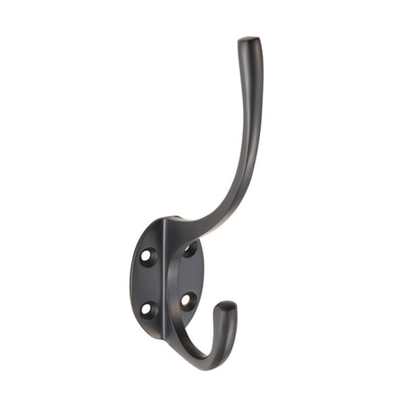 This is an image of a Carlisle Brass - Hat and Coat Hook - Matt Black that is availble to order from Trade Door Handles in Kendal.