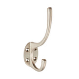 This is an image of a Carlisle Brass - Hat and Coat Hook - Satin Nickel that is availble to order from Trade Door Handles in Kendal.