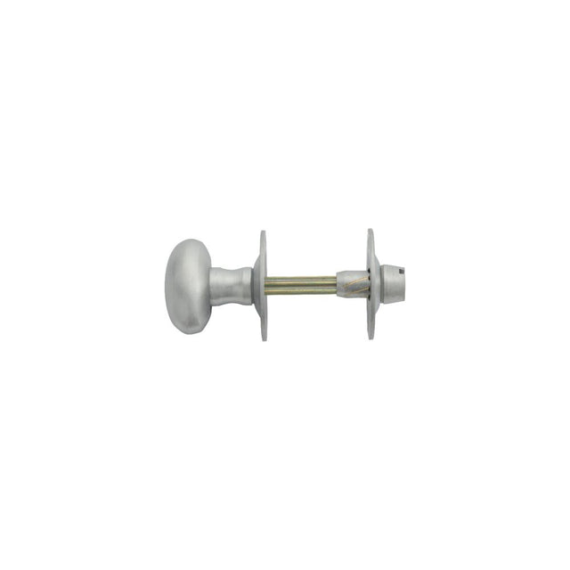 High quality image of Carlisle Brass - Oval Thumb Turn with Coin Release - Satin Chrome | Sku. aa32sc | Trade Door Handles, Kendal.