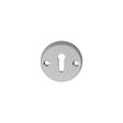 This is an image of a Carlisle Brass - Standard Profile Escutcheon - Satin Chrome that is availble to order from Trade Door Handles in Kendal.