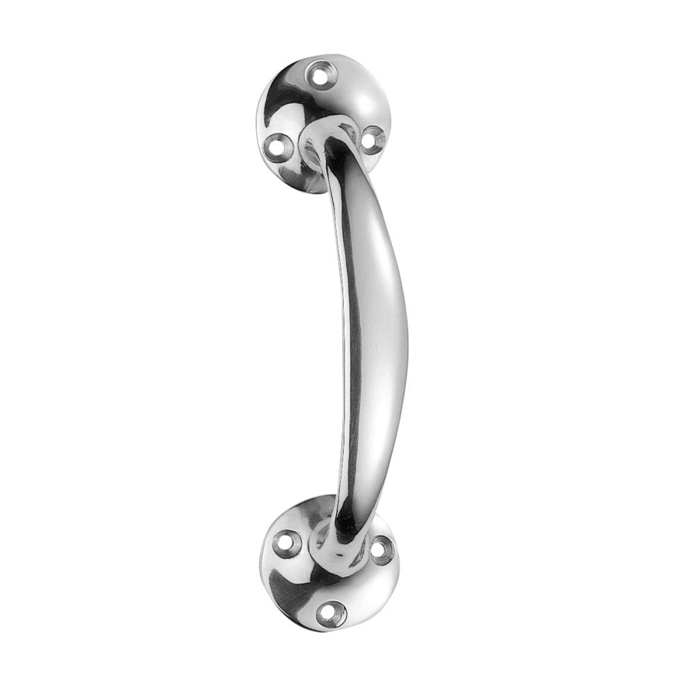 This is an image of a Carlisle Brass - Bow Handle - Polished Chrome that is availble to order from Trade Door Handles in Kendal.