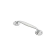 This is an image of a Carlisle Brass - Bow Handle - Satin Chrome that is availble to order from Trade Door Handles in Kendal.