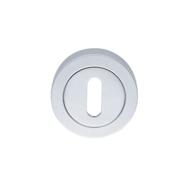 This is an image of a Manital - Standard Profile Escutcheon - Satin Chrome that is availble to order from Trade Door Handles in Kendal.