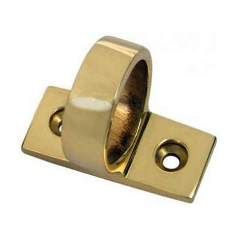 This is an image of a Carlisle Brass - Ring Sash Lift Horizontal fit - Polished Brass that is availble to order from Trade Door Handles in Kendal.
