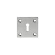 This is an image of a Carlisle Brass - Square Standard Profile Escutcheon - Satin Chrome that is availble to order from Trade Door Handles in Kendal.