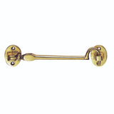 This is an image of a Carlisle Brass - Silent Pattern Cabin Hook - Polished Brass that is availble to order from Trade Door Handles in Kendal.