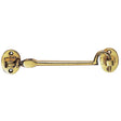 This is an image of a Carlisle Brass - Silent Pattern Cabin Hook - Polished Brass that is availble to order from Trade Door Handles in Kendal.