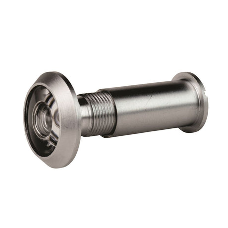 This is an image of a Carlisle Brass - Door Viewer - Satin Chrome that is availble to order from Trade Door Handles in Kendal.
