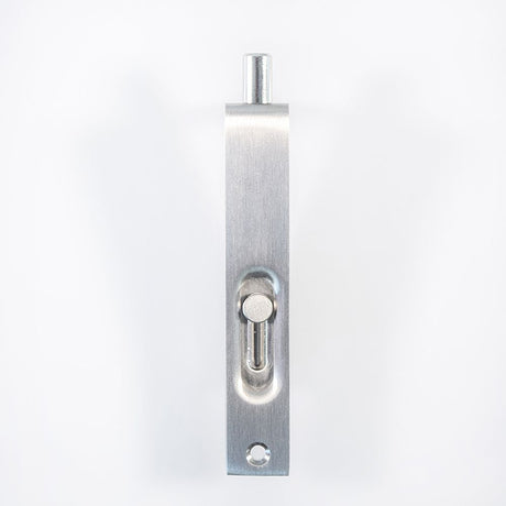 This is an image of a Carlisle Brass - Sunk Slide Flush Bolt - Satin Nickel that is availble to order from Trade Door Handles in Kendal.