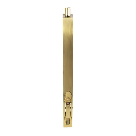 This is an image of a Carlisle Brass - Lever Action Flush Bolt 254mm - Polished Brass that is availble to order from Trade Door Handles in Kendal.