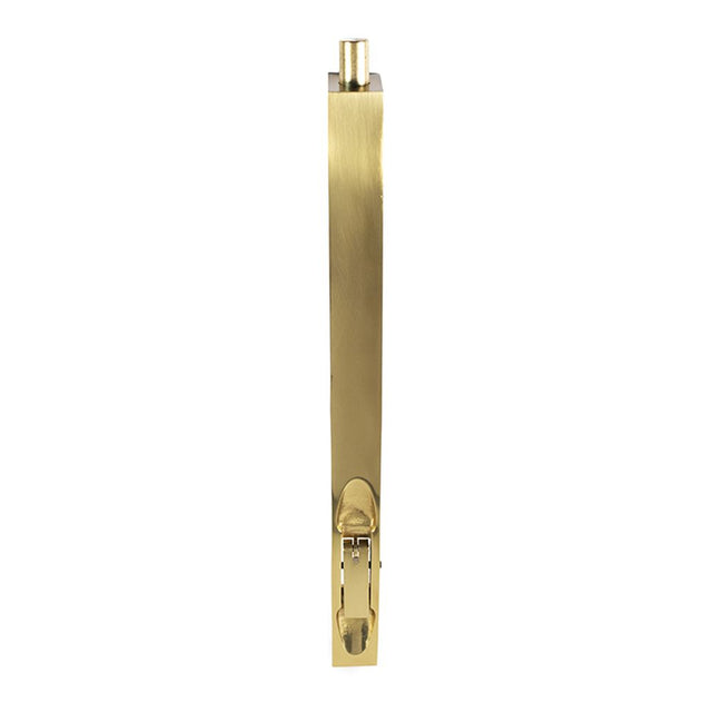 This is an image of a Carlisle Brass - Lever Action Flush Bolt 254mm - Polished Brass that is availble to order from Trade Door Handles in Kendal.