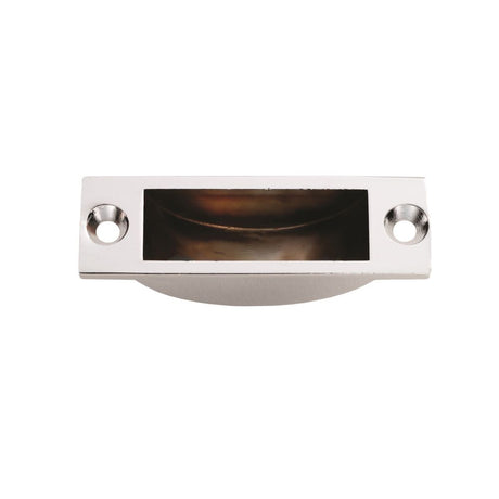 This is an image of a Carlisle Brass - Flush Bolt Socket - Polished Chrome that is availble to order from Trade Door Handles in Kendal.