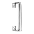 This is an image of a Carlisle Brass - Cranked Pull Handle - Polished Chrome that is availble to order from Trade Door Handles in Kendal.