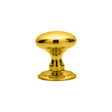 This is an image of a Carlisle Brass - Ice Large Mortice Knob - Polished Brass that is availble to order from Trade Door Handles in Kendal.