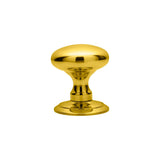 This is an image of a Carlisle Brass - Ice Large Mortice Knob - Polished Brass that is availble to order from Trade Door Handles in Kendal.