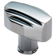 This is an image of a Carlisle Brass - Art Deco Knob - Polished Chrome that is availble to order from Trade Door Handles in Kendal.