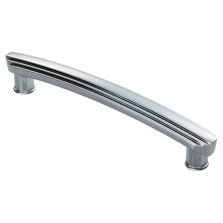 This is an image of a Carlisle Brass - Art Deco Handle - Polished Chrome that is availble to order from Trade Door Handles in Kendal.