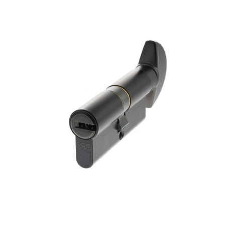 AGB Locks & Latches 35 x 35mm / Matt Black / Euro Cylinder & Turn AGB Euro Profile 15 Pin Cylinder Key to Turn 35-35mm (70mm) - Matt Black