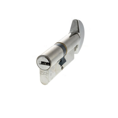 AGB Locks & Latches 35 x 35mm / Polished Chrome / Euro Cylinder & Turn AGB Euro Profile 15 Pin Cylinder Key to Turn 35-35mm (70mm) - Polished Chrome