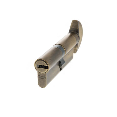 AGB Locks & Latches 40 x 40mm / Matt Antique Brass / Euro Cylinder & Turn AGB Euro Profile 15 Pin Cylinder Key to Turn 40-40mm (80mm) - Matt Antique Brass