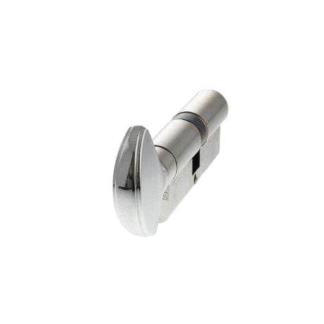 AGB Locks & Latches 40 x 40mm / Polished Chrome / Euro Cylinder & Turn AGB Euro Profile 15 Pin Cylinder Key to Turn 40-40mm (80mm) - Polished Chrome