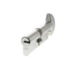 AGB Locks & Latches 40 x 40mm / Polished Chrome / Euro Cylinder & Turn AGB Euro Profile 15 Pin Cylinder Key to Turn 40-40mm (80mm) - Polished Chrome