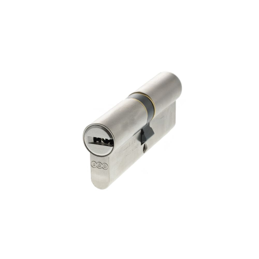 AGB Locks & Latches 40 x 40mm / Satin Chrome / Euro Double Cylinders AGB Euro Profile 15 Pin Double Cylinder 40-40mm (80mm) - Satin Chrome