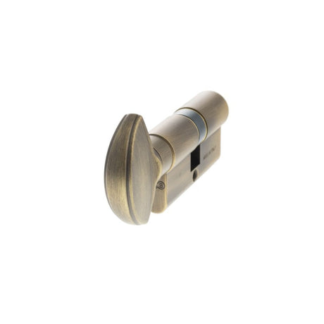 AGB Locks & Latches 30 x 30mm / Matt Antique Brass / Euro Cylinder & Turn AGB Euro Profile 5 Pin Cylinder Key to Turn 30-30mm (60mm) - Matt Antique Brass