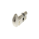AGB Locks & Latches 30 x 30mm / Polished Nickel / Euro Cylinder & Turn AGB Euro Profile 5 Pin Cylinder Key to Turn 30-30mm (60mm) - Polished Nickel