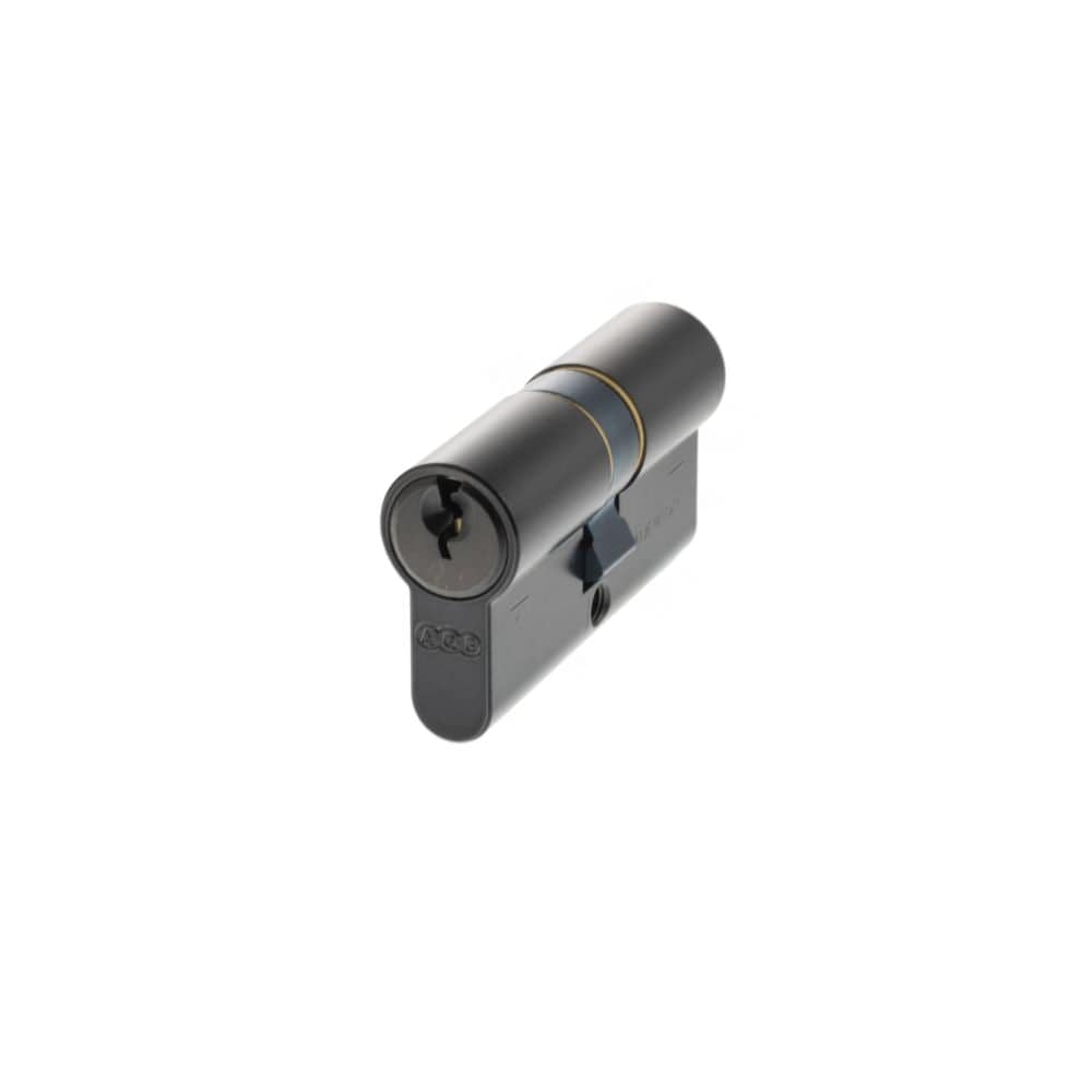 AGB Locks & Latches 30 x 30mm / Matt Black / Euro Double Cylinders AGB Euro Profile 5 Pin Double Cylinder Keyed Alike 30-30mm (60mm) - Matt Black