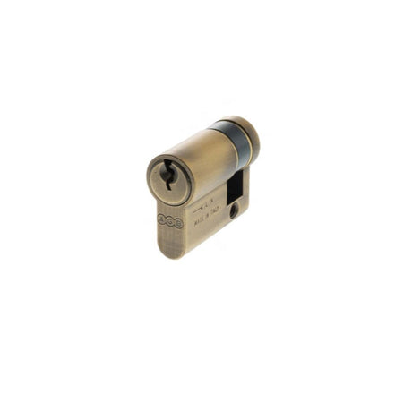 AGB Locks & Latches 30 x 10mm / Matt Antique Brass / Euro Cylinders Single AGB Euro Profile 5 Pin Single Cylinder 30-10mm (40mm) - Matt Antique Brass