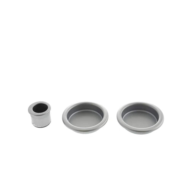 AGB Door Furniture Satin Chrome / Flush Handle / Round AGB Sliding Door Flush Pull Round - Satin Chrome