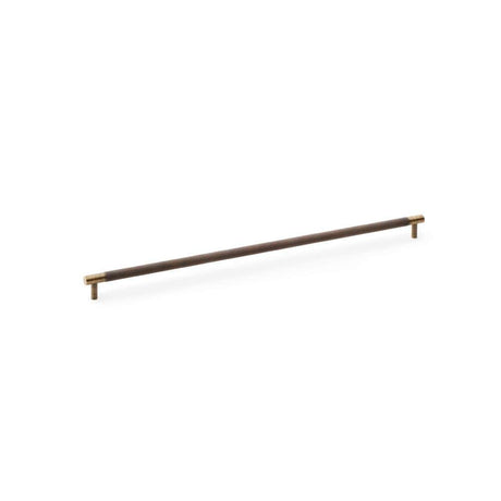 Alexander & Wilks Cabinet Hardware Antique Brass / Cabinet Pull Handles / 448mm Alexander & Wilks Brunel Knurled T-Bar Cupboard Handle - Antique Brass - Centres 448mm