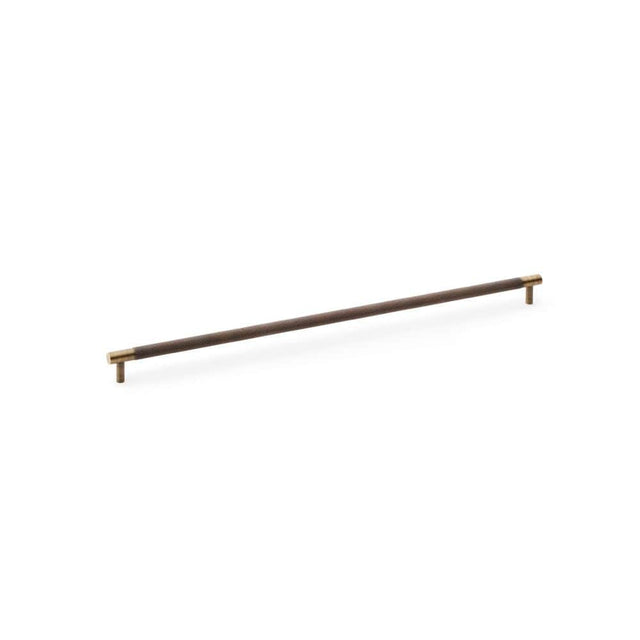 Alexander & Wilks Cabinet Hardware Antique Brass / Cabinet Pull Handles / 448mm Alexander & Wilks Brunel Knurled T-Bar Cupboard Handle - Antique Brass - Centres 448mm