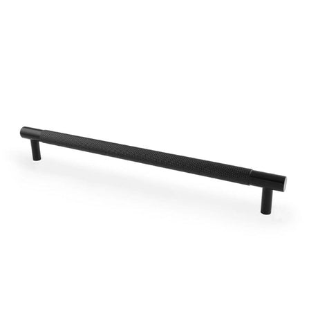 Alexander & Wilks Cabinet Hardware Black / Cabinet Pull Handles / 224mm Alexander & Wilks Brunel Knurled T-Bar Cupboard Handle - Black - Centres 224mm