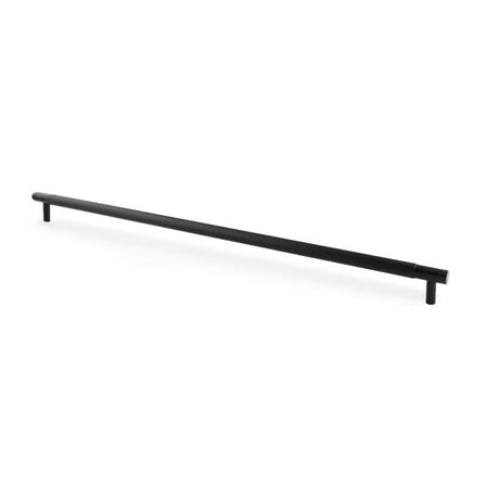 Alexander & Wilks Cabinet Hardware Black / Cabinet Pull Handles / 448mm Alexander & Wilks Brunel Knurled T-Bar Cupboard Handle - Black - Centres 448mm