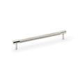 Alexander & Wilks Cabinet Hardware Polished Nickel / Cabinet Pull Handles / 192mm Alexander & Wilks Brunel Knurled T-Bar Cupboard Handle - Polished Nickel - Centres 192mm