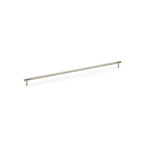 Alexander & Wilks Cabinet Hardware Satin Nickel / Cabinet Pull Handles / 448mm Alexander & Wilks Brunel Knurled T-Bar Cupboard Handle - Satin Nickel - Centres 448mm