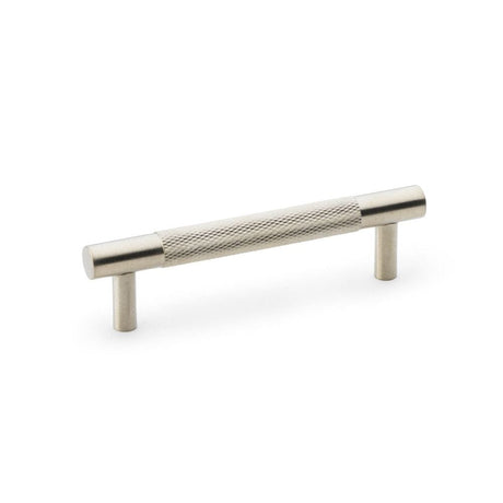 Alexander & Wilks Cabinet Hardware Satin Nickel / Cabinet Pull Handles / 96mm Alexander & Wilks Brunel Knurled T-Bar Cupboard Handle - Satin Nickel - Centres 96mm
