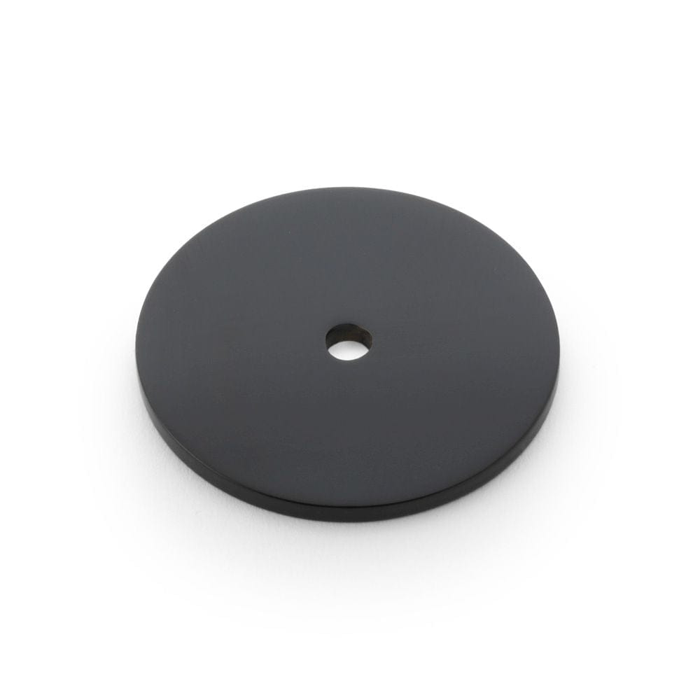 Alexander & Wilks Cabinet Hardware Black / Cabinet Knob/Pull Backplates Alexander & Wilks Circular Backplate - Black - Diameter 40mm