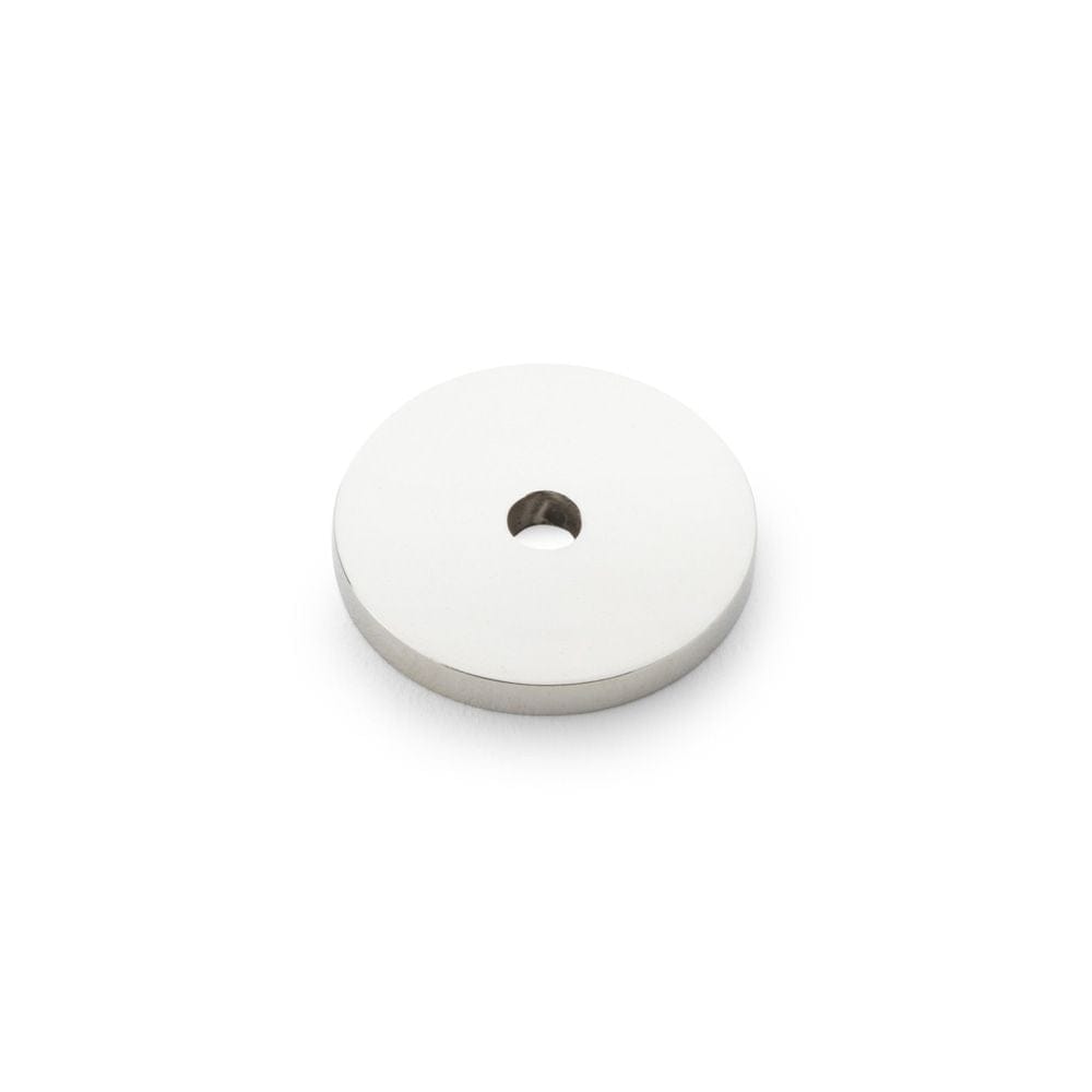 Alexander & Wilks Cabinet Hardware Polished Nickel / Cabinet Knob/Pull Backplates Alexander & Wilks Circular Backplate - Polished Nickel - Diameter 25mm