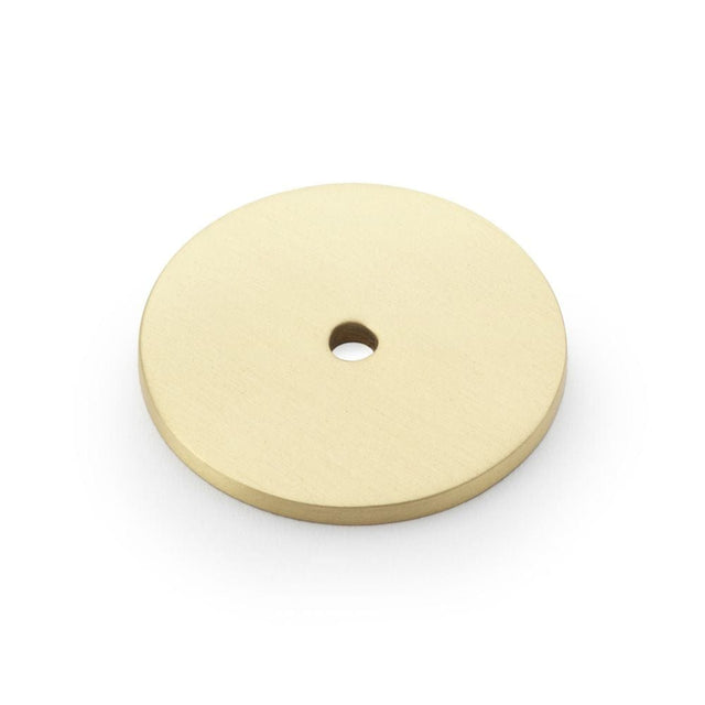 Alexander & Wilks Cabinet Hardware Satin Brass / Cabinet Knob/Pull Backplates Alexander & Wilks Circular Backplate - Satin Brass - Diameter 40mm