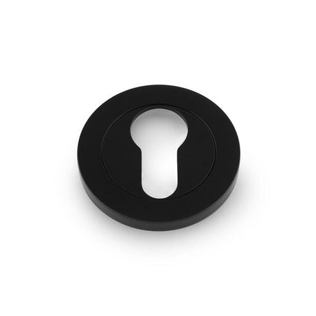 Alexander & Wilks Door Furniture Black / Euro Profile Escutcheons Alexander & Wilks Concealed Fix Escutcheon Euro Profile - Black