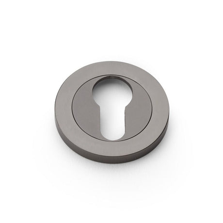 Alexander & Wilks Door Furniture Dark Bronze / Euro Profile Escutcheons Alexander & Wilks Concealed Fix Escutcheon Euro Profile - Dark Bronze