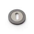 Alexander & Wilks Door Furniture Dark Bronze / Mortice Key Profile Escutcheons Alexander & Wilks Concealed Fix Escutcheon Standard Profile - Dark Bronze