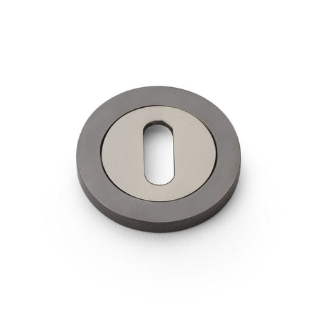 Alexander & Wilks Door Furniture Dark Bronze / Mortice Key Profile Escutcheons Alexander & Wilks Concealed Fix Escutcheon Standard Profile - Dark Bronze