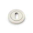 Alexander & Wilks Door Furniture Polished Nickel PVD / Mortice Key Profile Escutcheons Alexander & Wilks Concealed Fix Escutcheon Standard Profile - Polished Nickel PVD