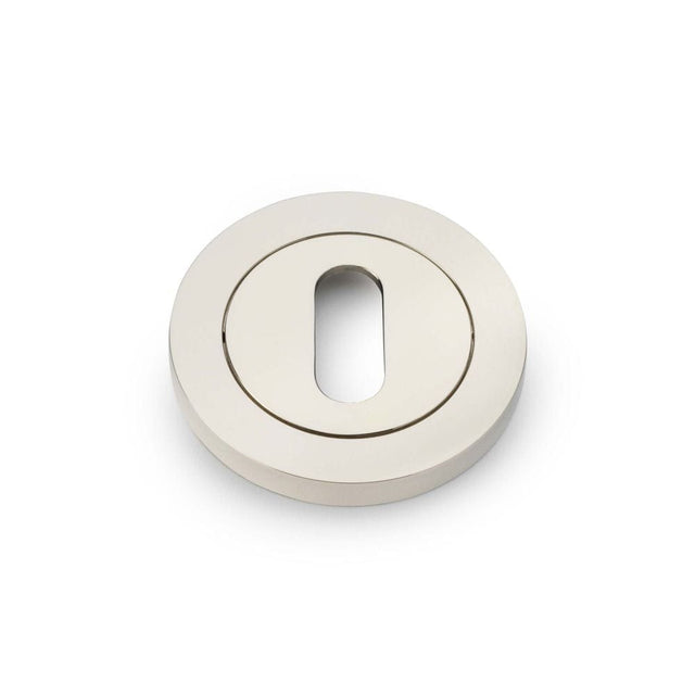 Alexander & Wilks Door Furniture Polished Nickel PVD / Mortice Key Profile Escutcheons Alexander & Wilks Concealed Fix Escutcheon Standard Profile - Polished Nickel PVD